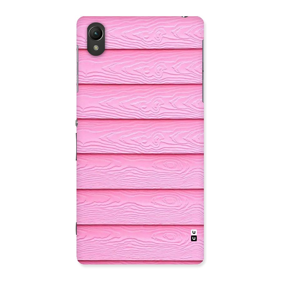 Pink Wood Back Case for Sony Xperia Z2