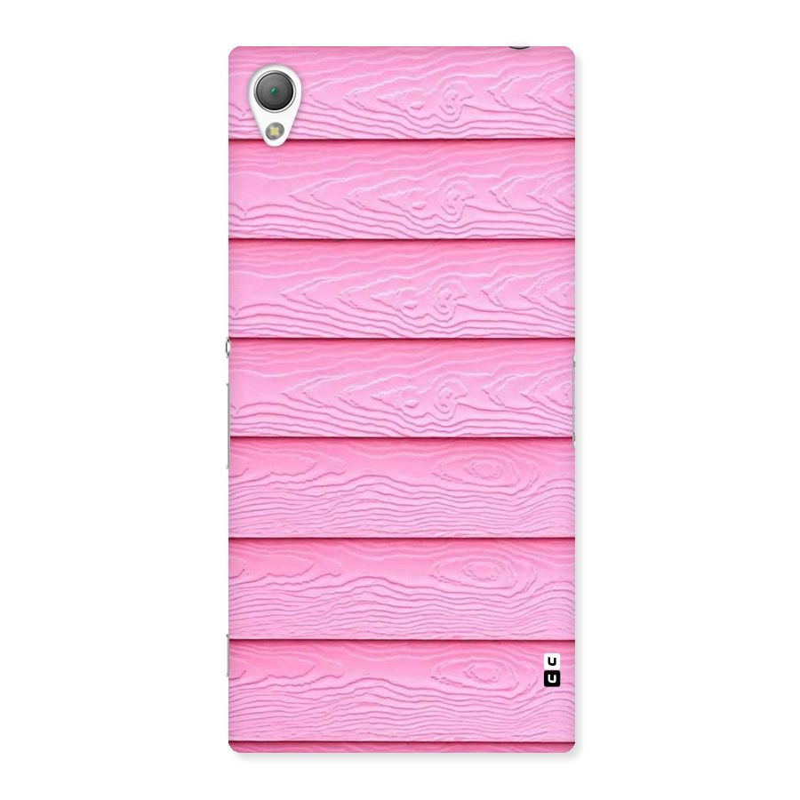 Pink Wood Back Case for Sony Xperia Z3