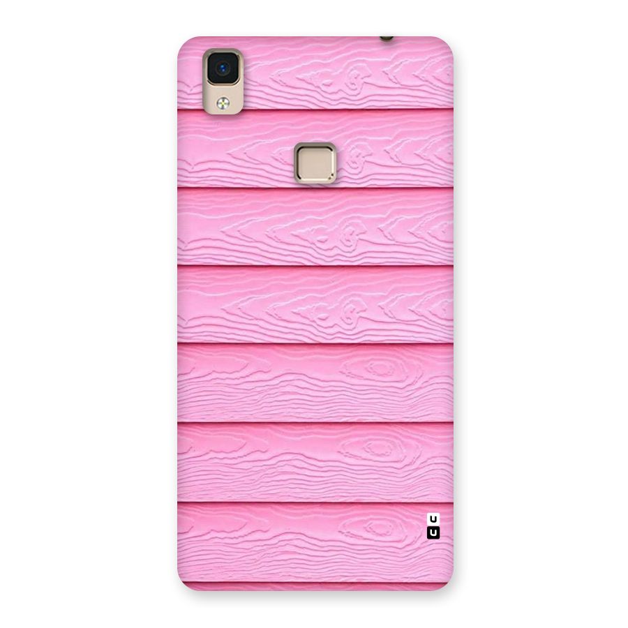 Pink Wood Back Case for V3 Max