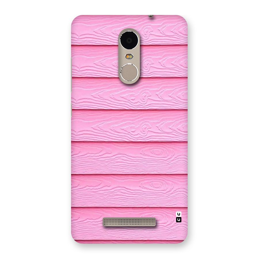 Pink Wood Back Case for Xiaomi Redmi Note 3
