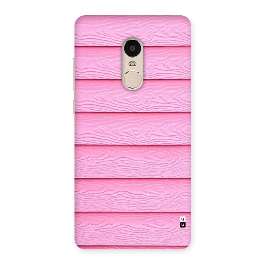 Pink Wood Back Case for Xiaomi Redmi Note 4