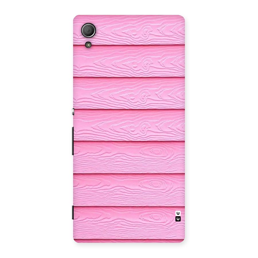 Pink Wood Back Case for Xperia Z3 Plus