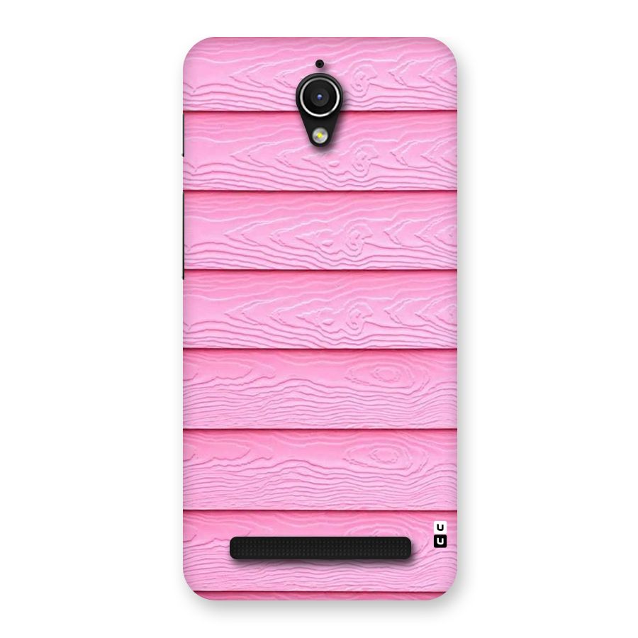 Pink Wood Back Case for Zenfone Go