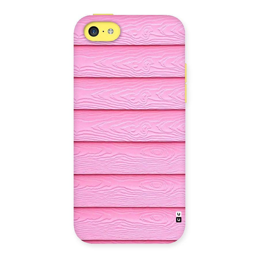 Pink Wood Back Case for iPhone 5C