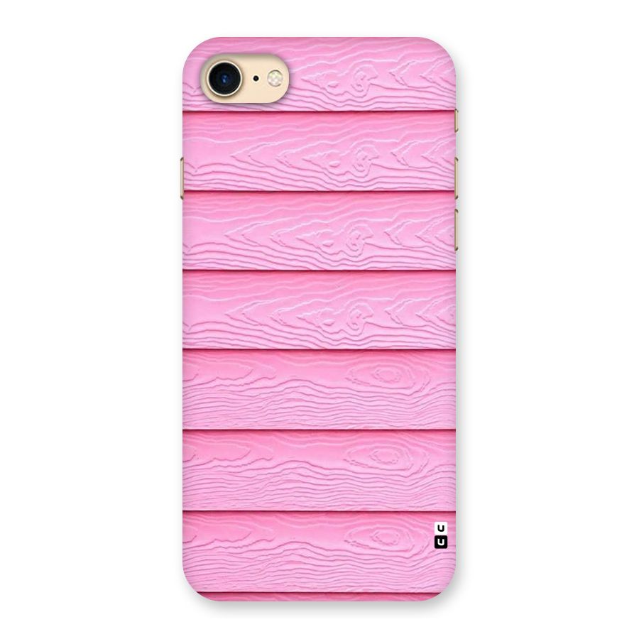 Pink Wood Back Case for iPhone 7