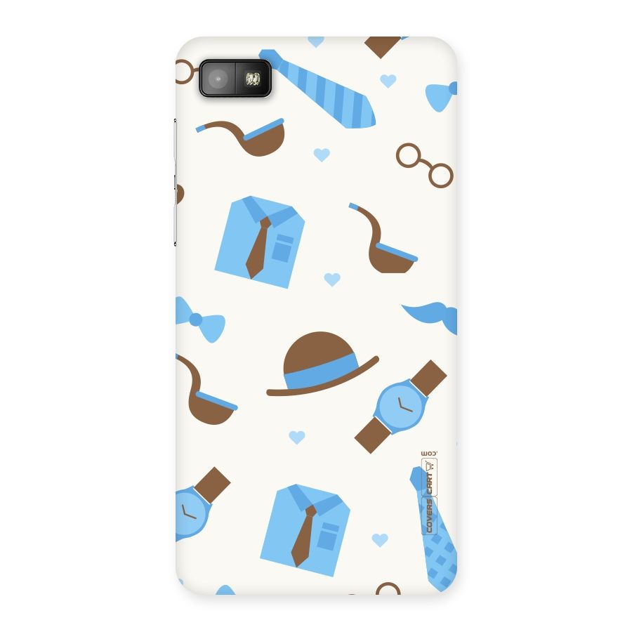 Pipe Hat Watch Pattern Back Case for Blackberry Z10