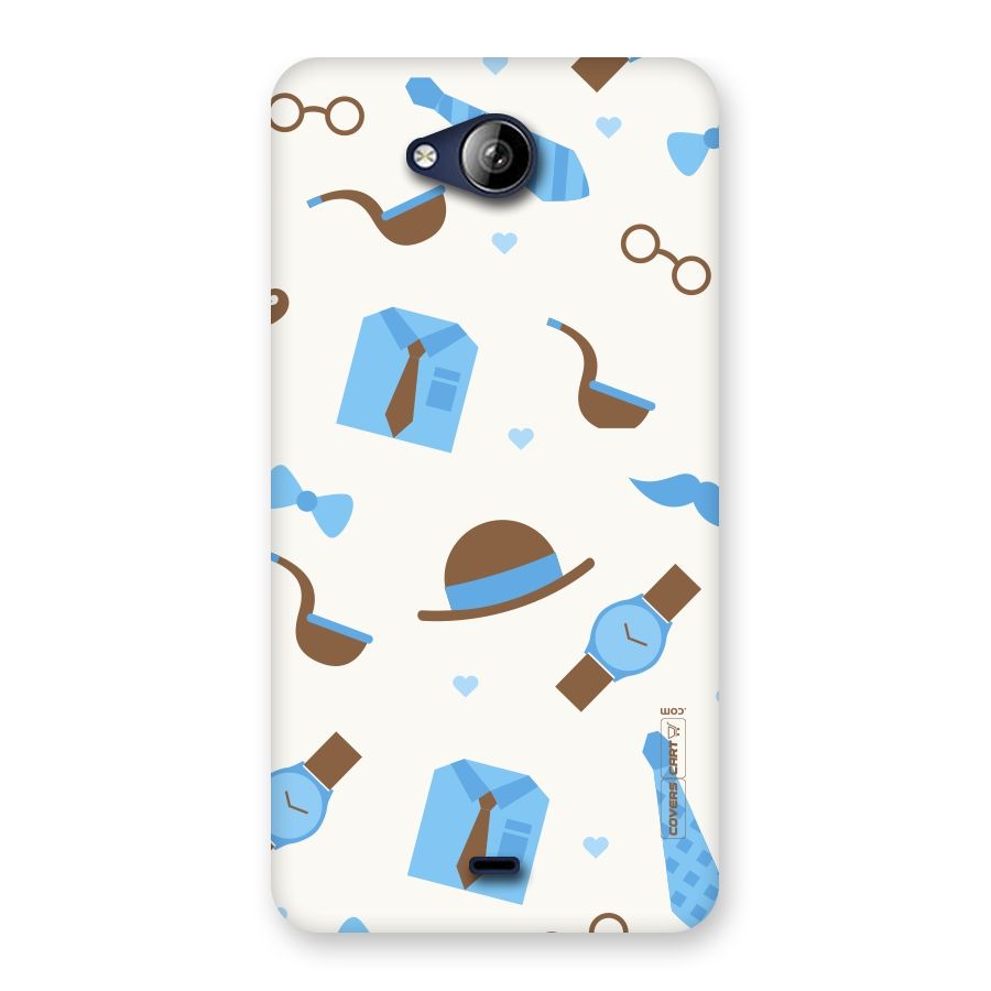 Pipe Hat Watch Pattern Back Case for Canvas Play Q355