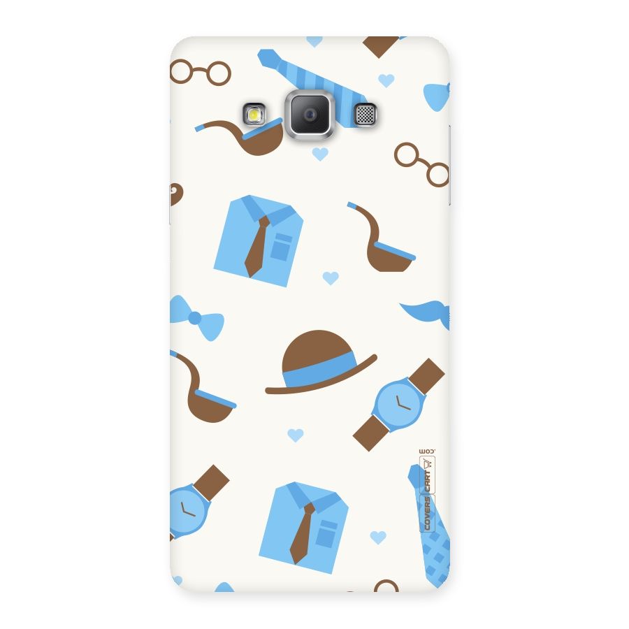 Pipe Hat Watch Pattern Back Case for Galaxy A7