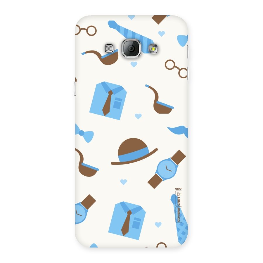 Pipe Hat Watch Pattern Back Case for Galaxy A8