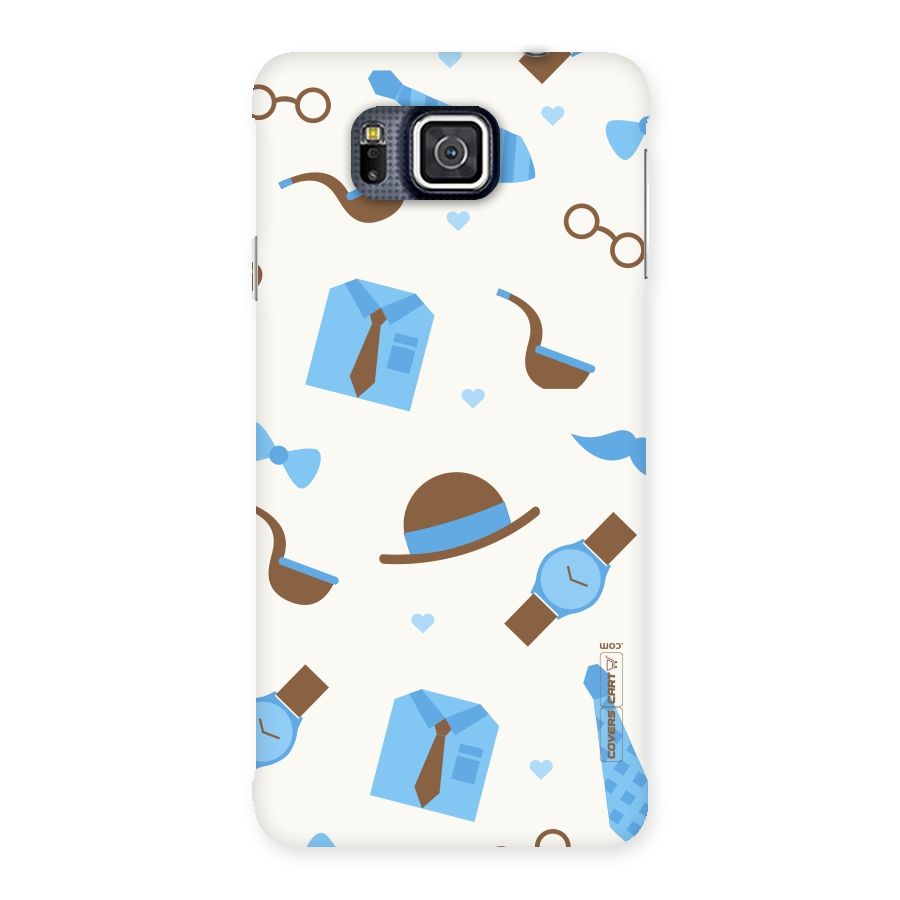 Pipe Hat Watch Pattern Back Case for Galaxy Alpha