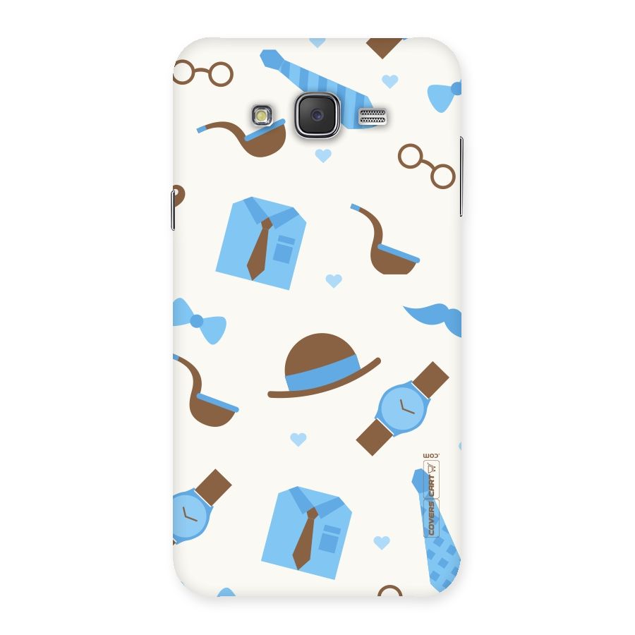 Pipe Hat Watch Pattern Back Case for Galaxy J7