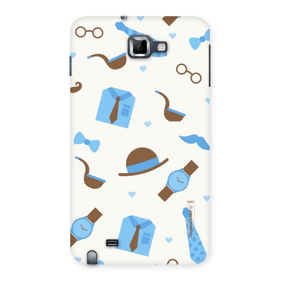 Pipe Hat Watch Pattern Back Case for Galaxy Note