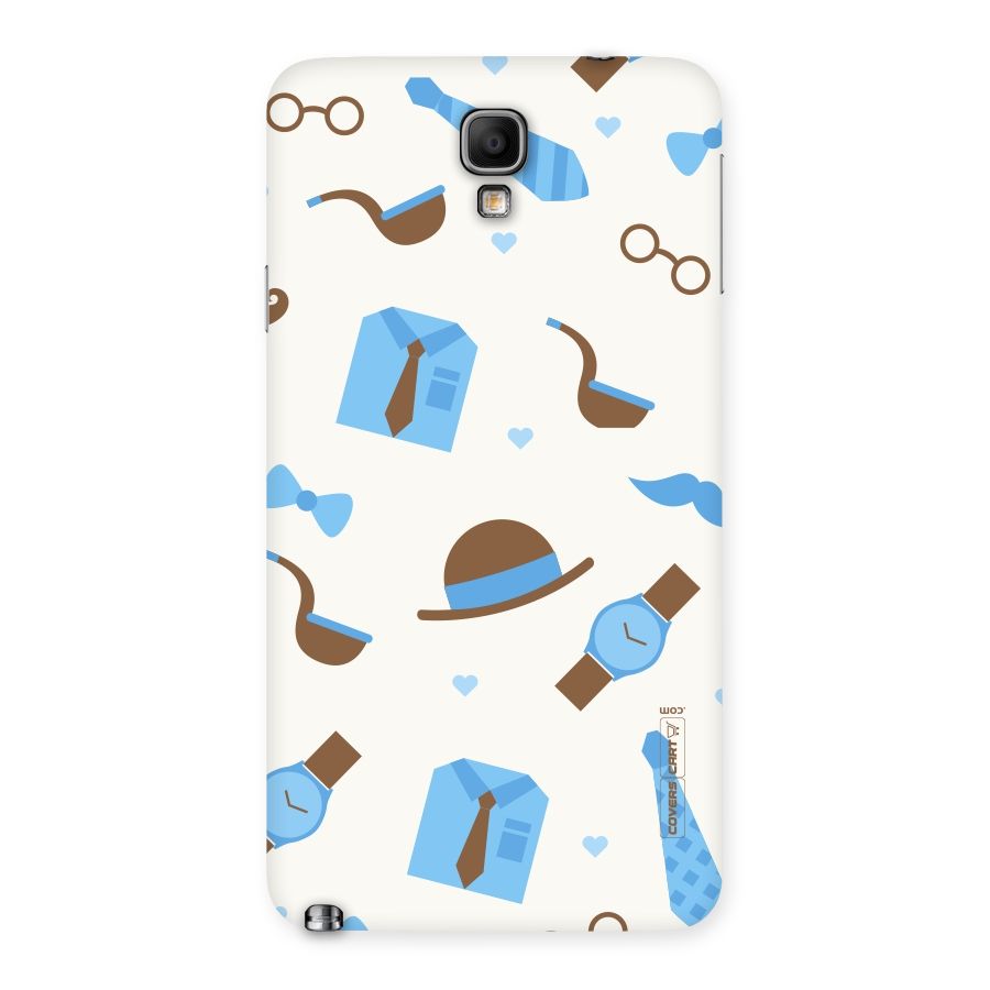 Pipe Hat Watch Pattern Back Case for Galaxy Note 3 Neo