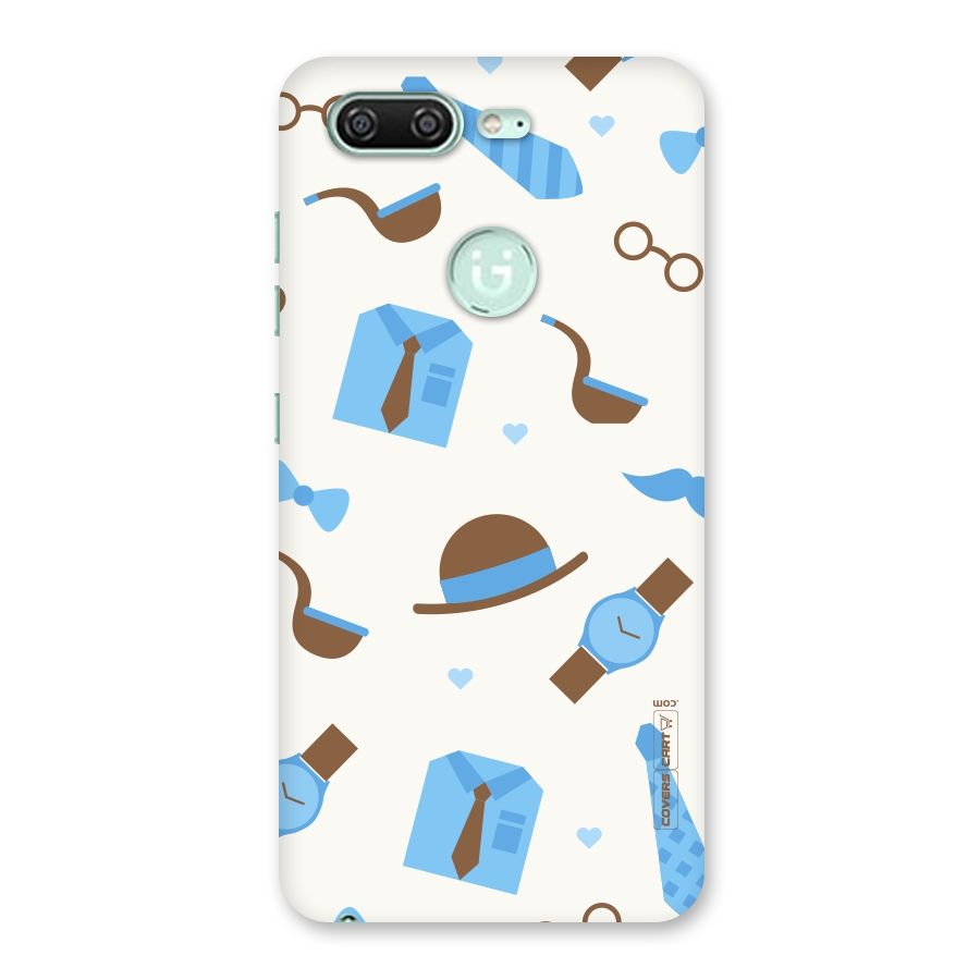 Pipe Hat Watch Pattern Back Case for Gionee S10