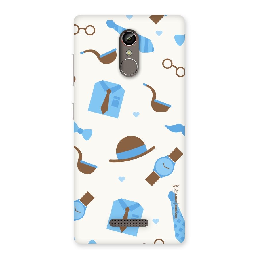 Pipe Hat Watch Pattern Back Case for Gionee S6s