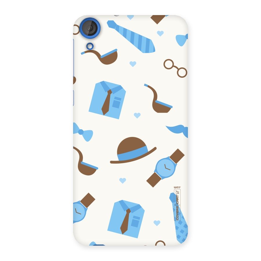 Pipe Hat Watch Pattern Back Case for HTC Desire 820