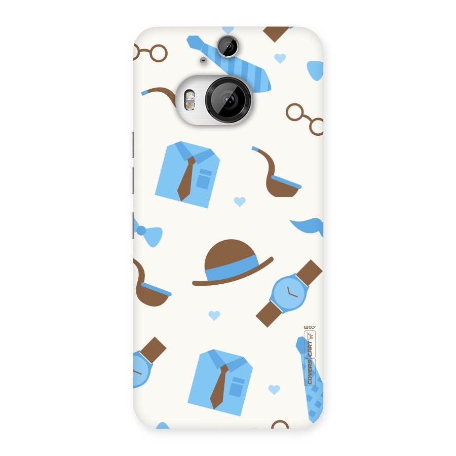 Pipe Hat Watch Pattern Back Case for HTC One M9 Plus