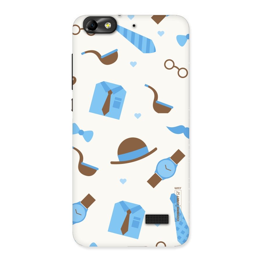Pipe Hat Watch Pattern Back Case for Honor 4C