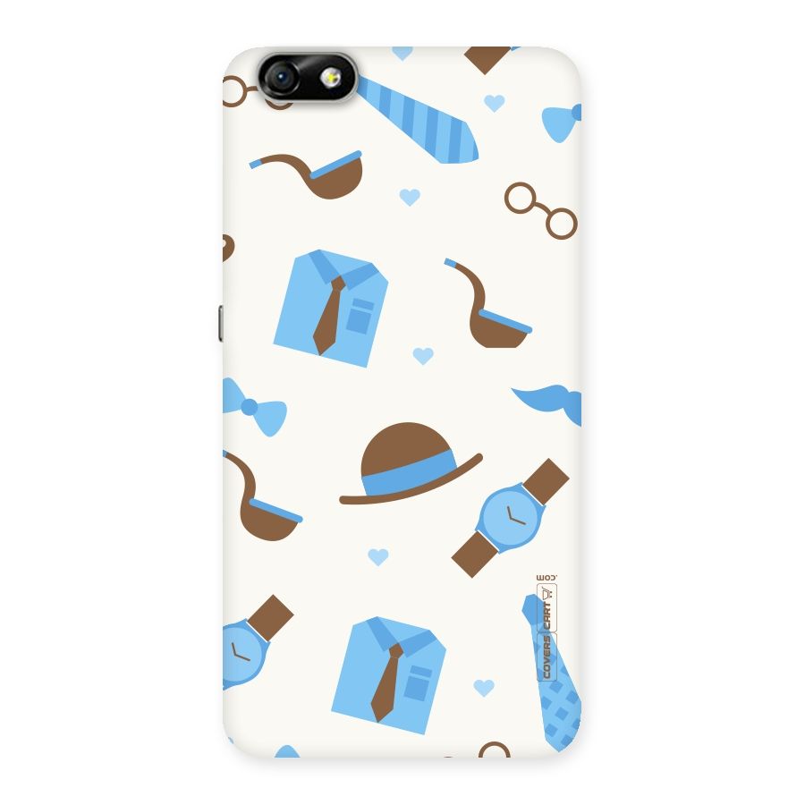 Pipe Hat Watch Pattern Back Case for Honor 4X