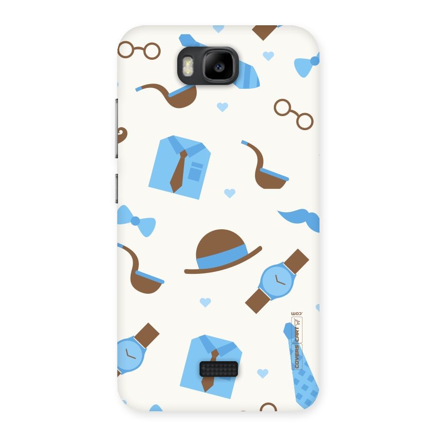 Pipe Hat Watch Pattern Back Case for Honor Bee