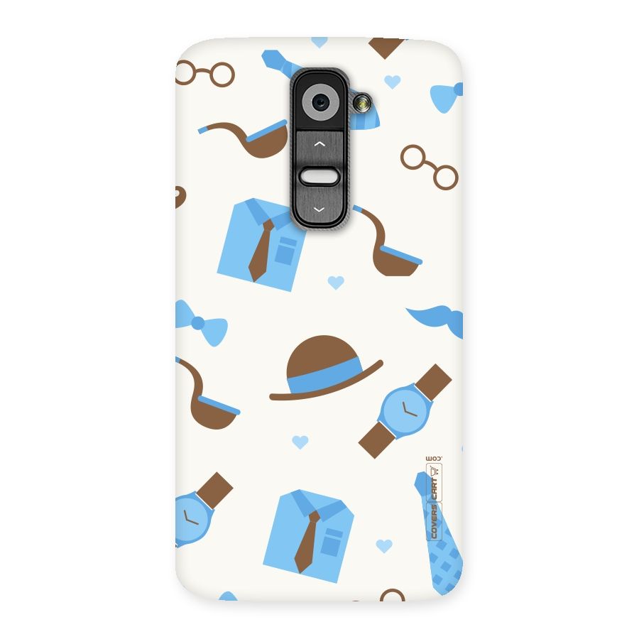 Pipe Hat Watch Pattern Back Case for LG G2