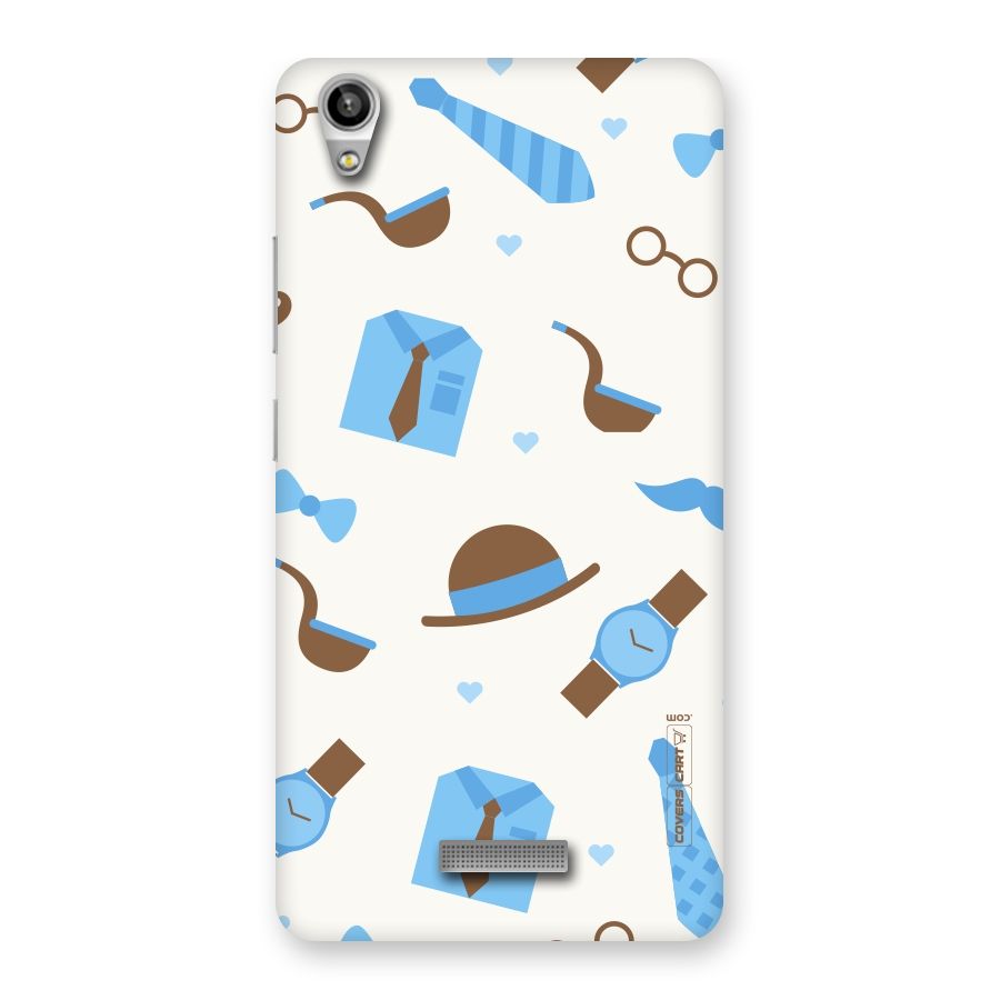 Pipe Hat Watch Pattern Back Case for Lava-Pixel-V1