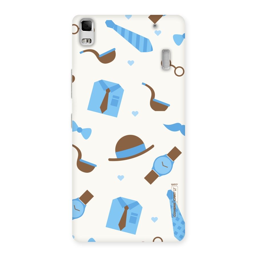 Pipe Hat Watch Pattern Back Case for Lenovo A7000