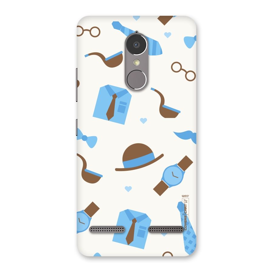 Pipe Hat Watch Pattern Back Case for Lenovo K6