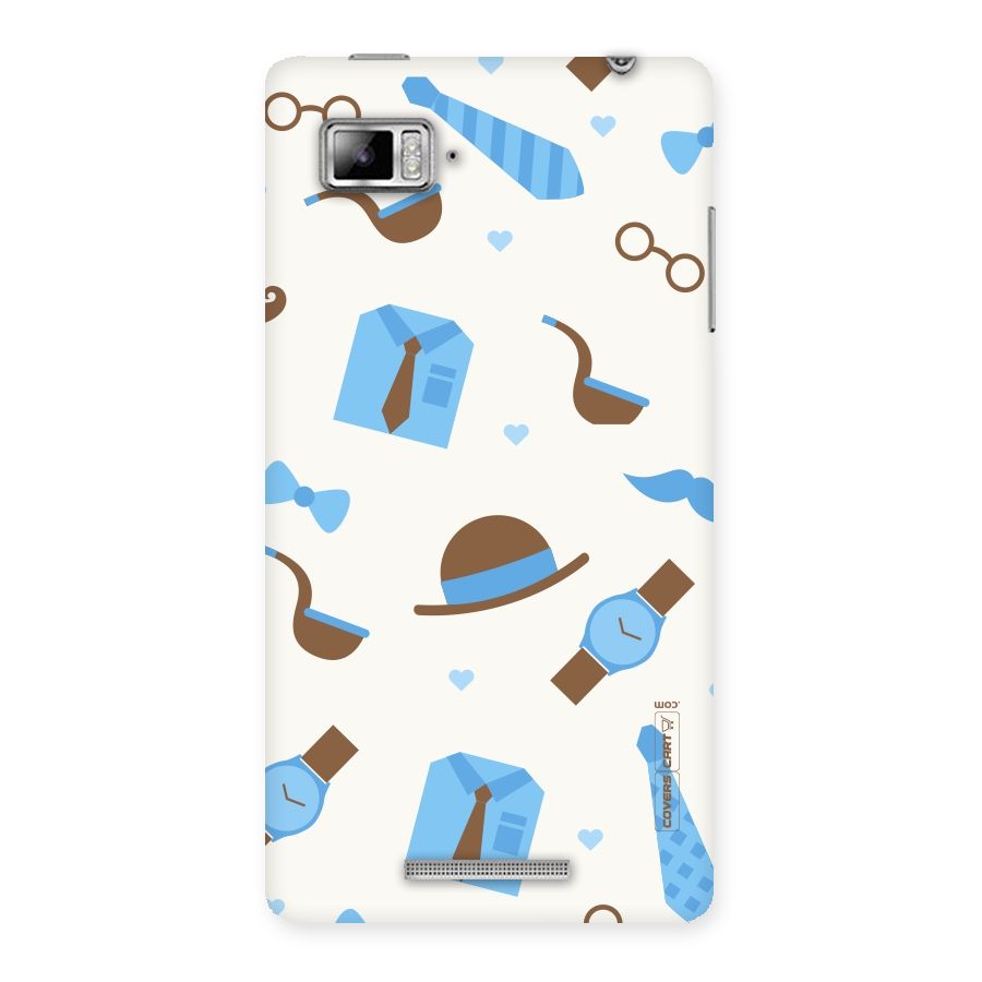 Pipe Hat Watch Pattern Back Case for Lenovo Vibe Z K910