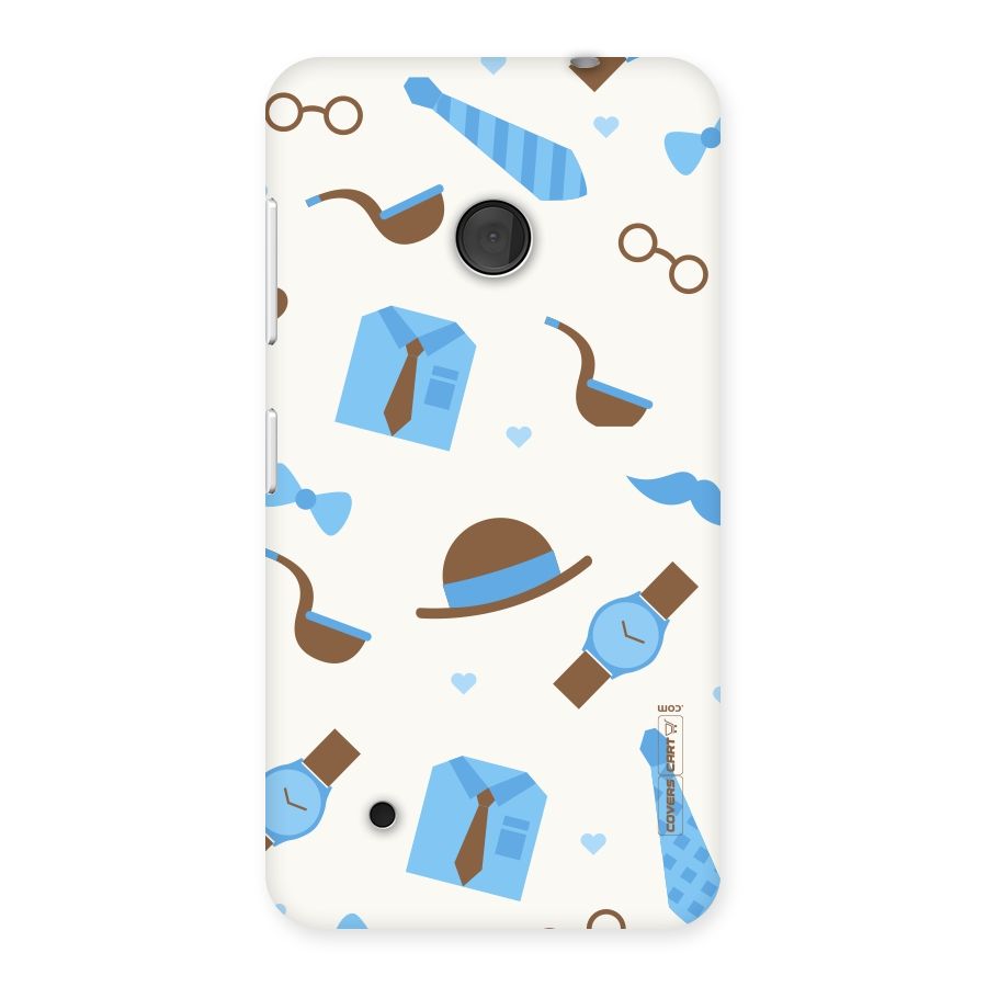 Pipe Hat Watch Pattern Back Case for Lumia 530