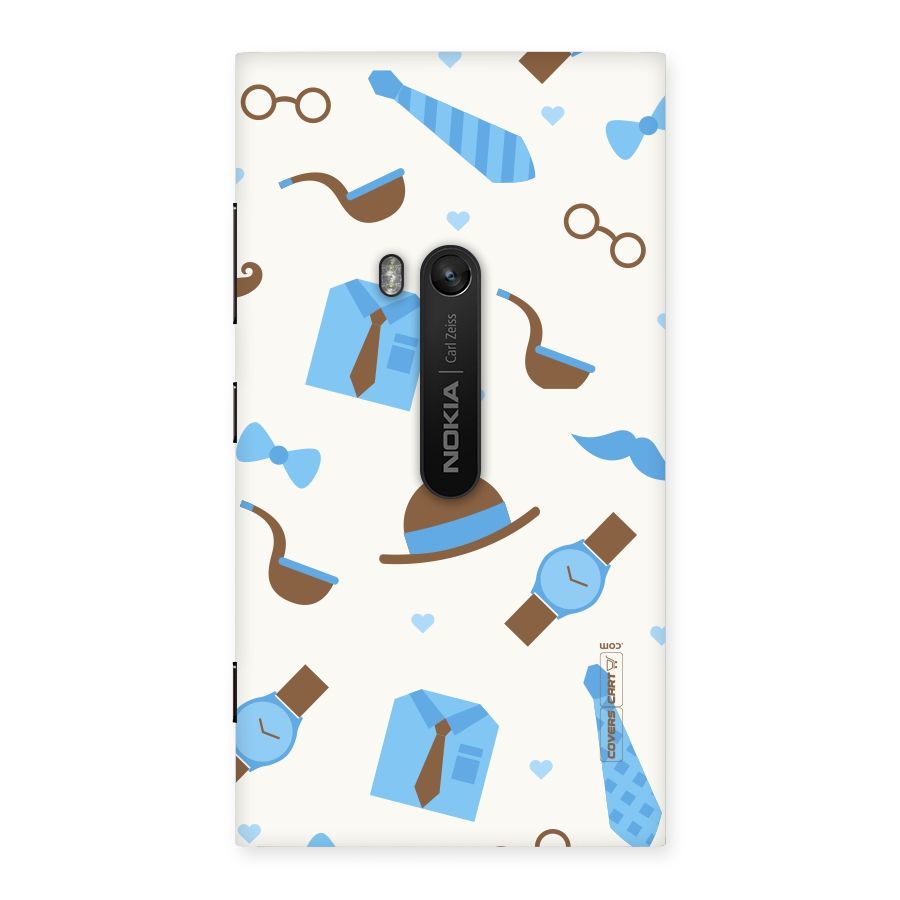 Pipe Hat Watch Pattern Back Case for Lumia 920