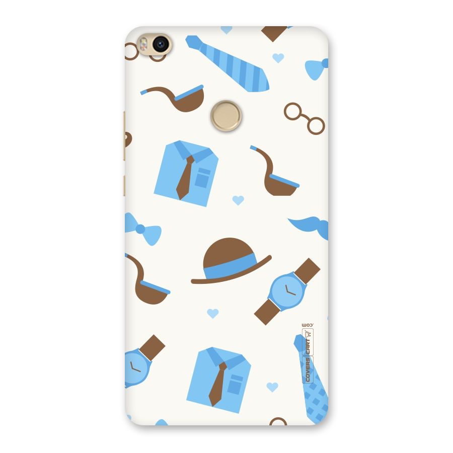 Pipe Hat Watch Pattern Back Case for Mi Max 2
