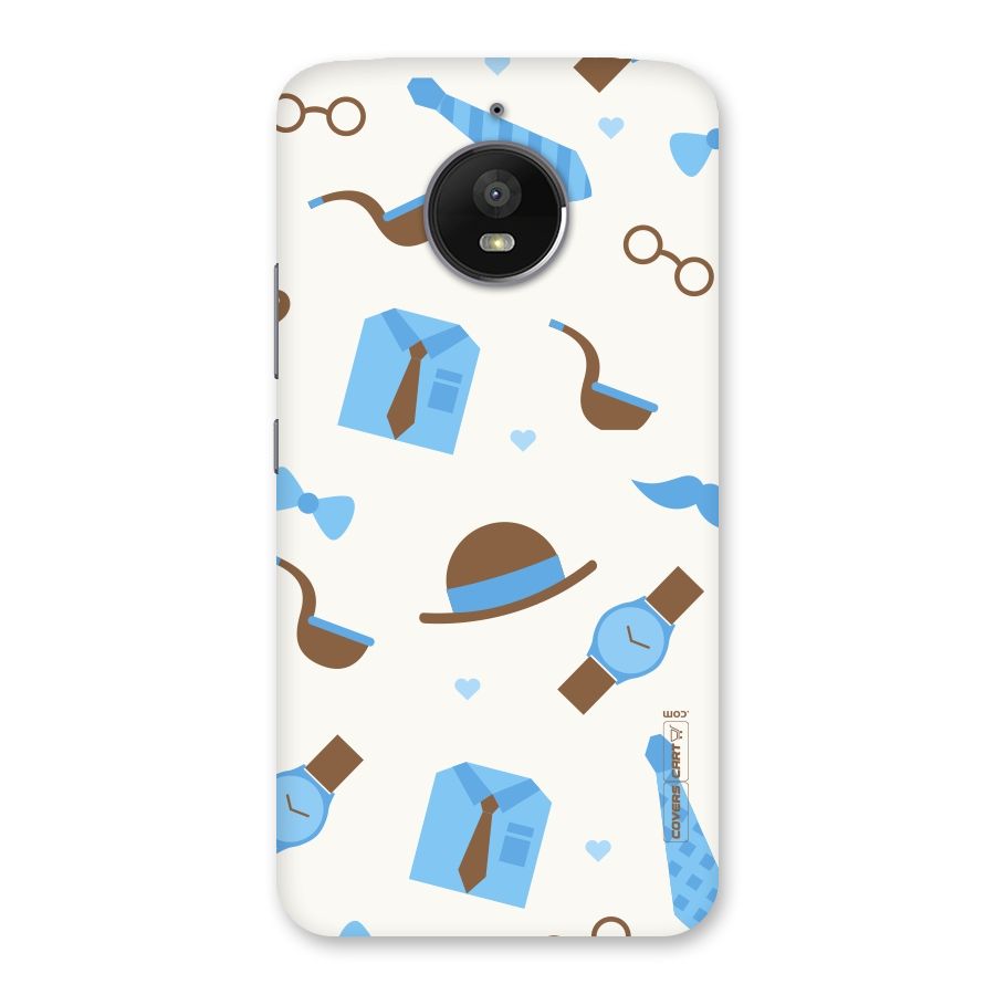 Pipe Hat Watch Pattern Back Case for Moto E4 Plus