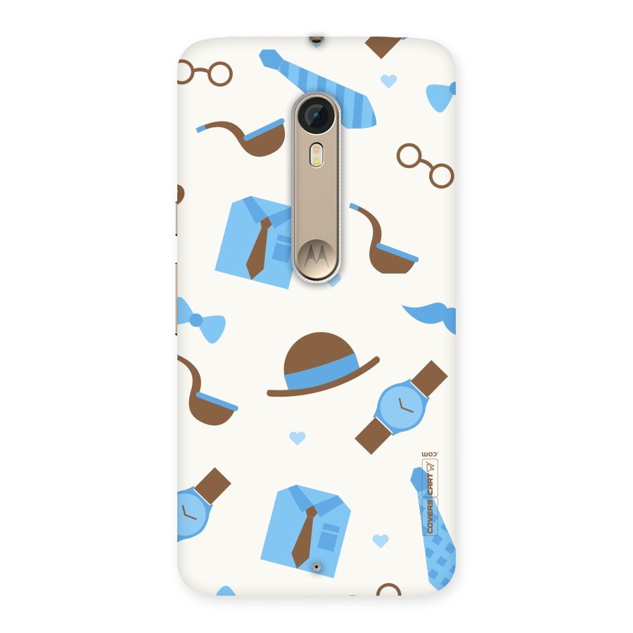 Pipe Hat Watch Pattern Back Case for Motorola Moto X Style