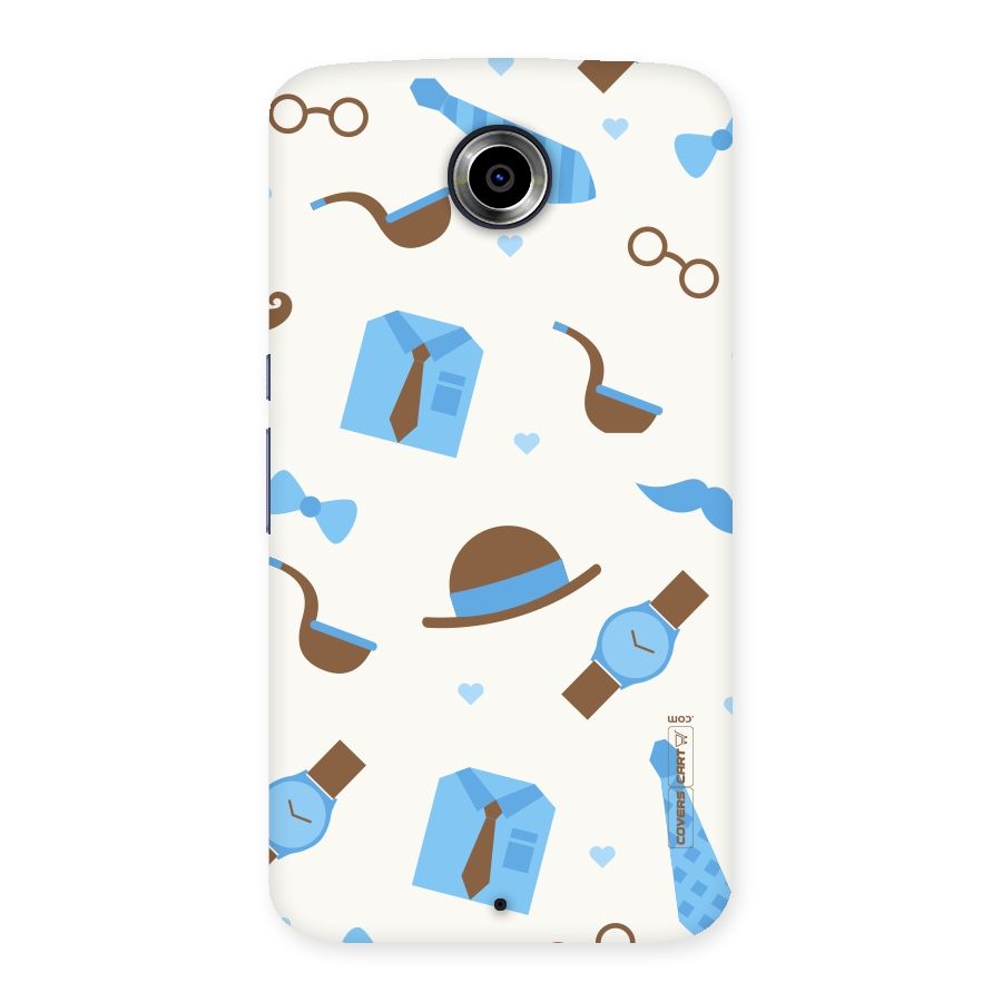 Pipe Hat Watch Pattern Back Case for Nexsus 6