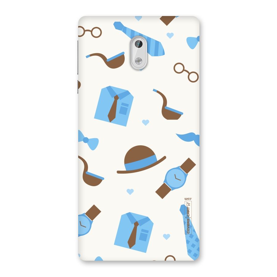 Pipe Hat Watch Pattern Back Case for Nokia 3