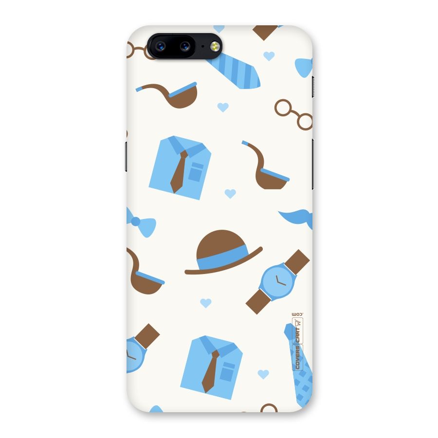 Pipe Hat Watch Pattern Back Case for OnePlus 5