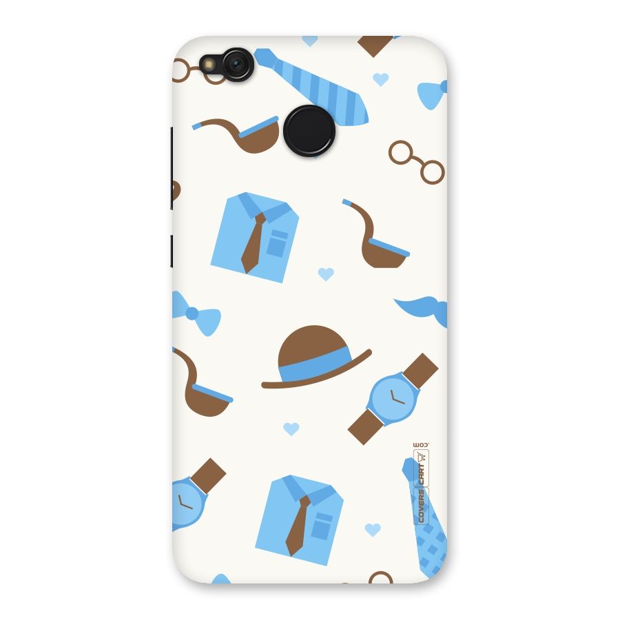 Pipe Hat Watch Pattern Back Case for Redmi 4