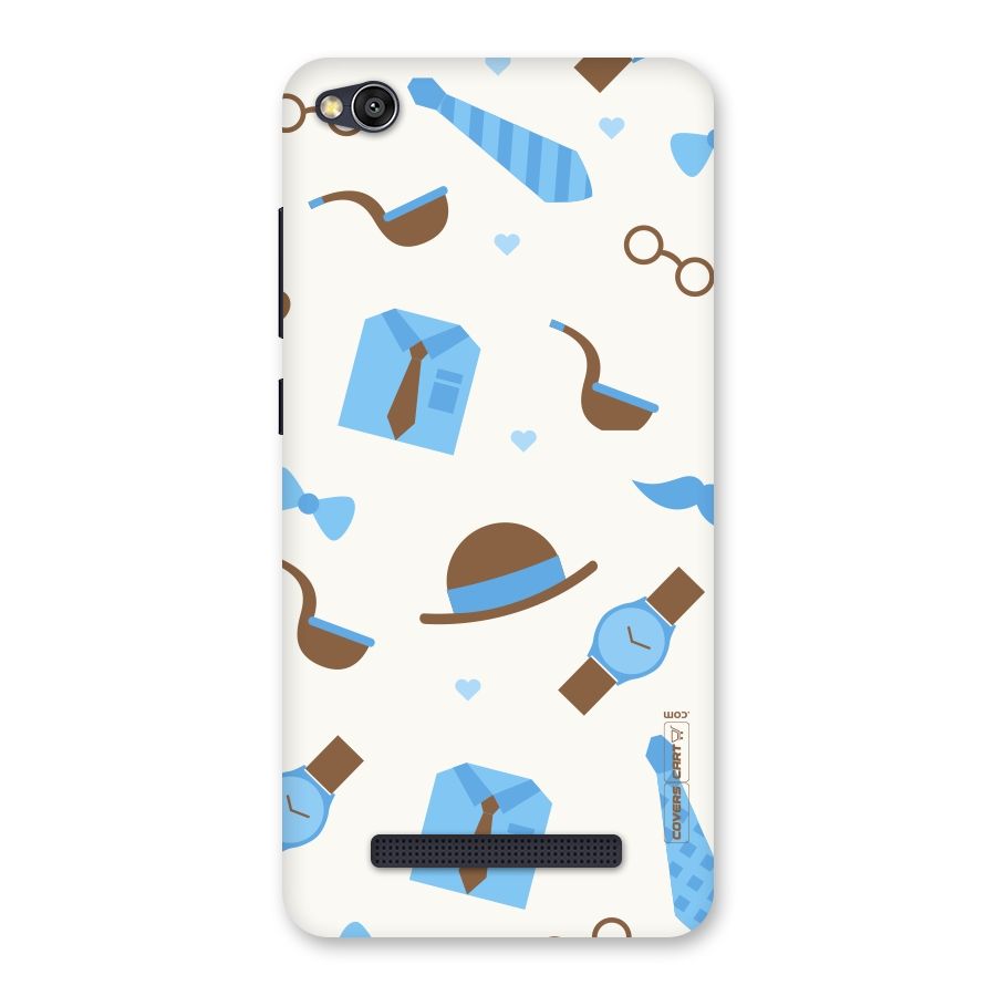 Pipe Hat Watch Pattern Back Case for Redmi 4A