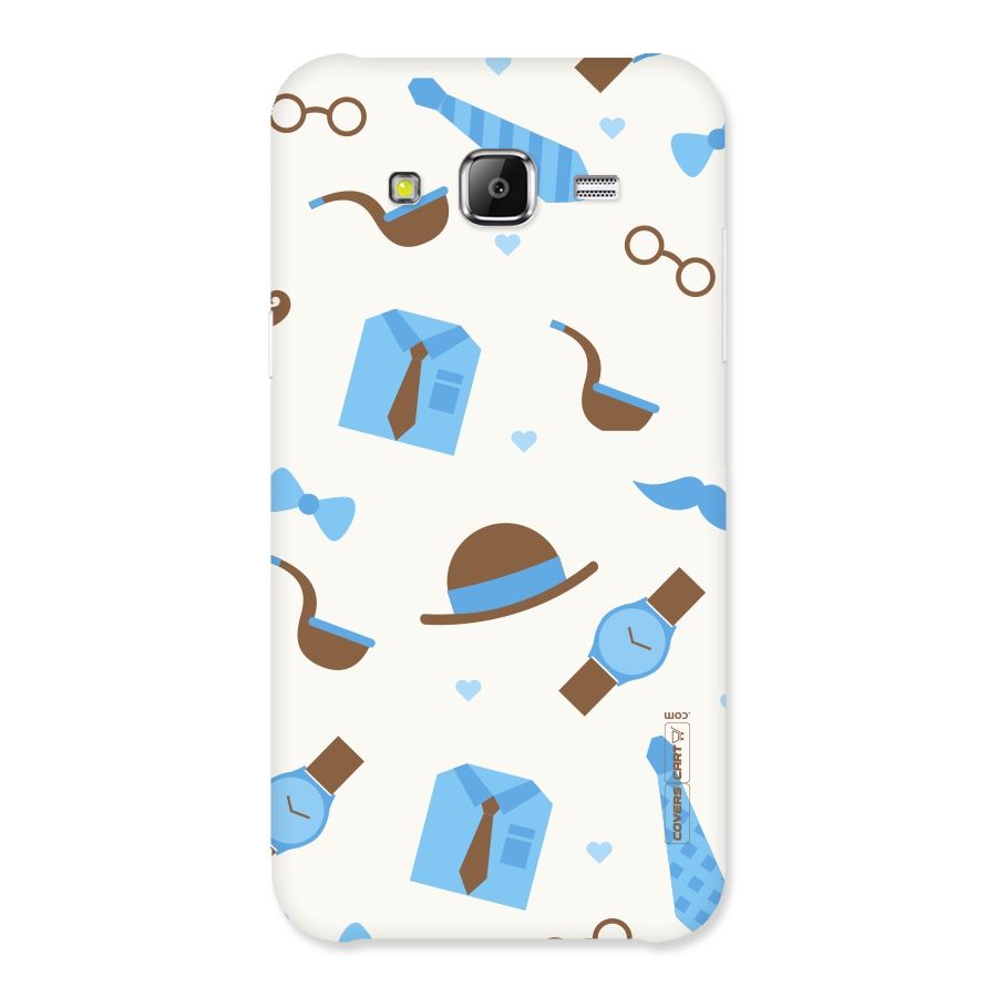 Pipe Hat Watch Pattern Back Case for Samsung Galaxy J5