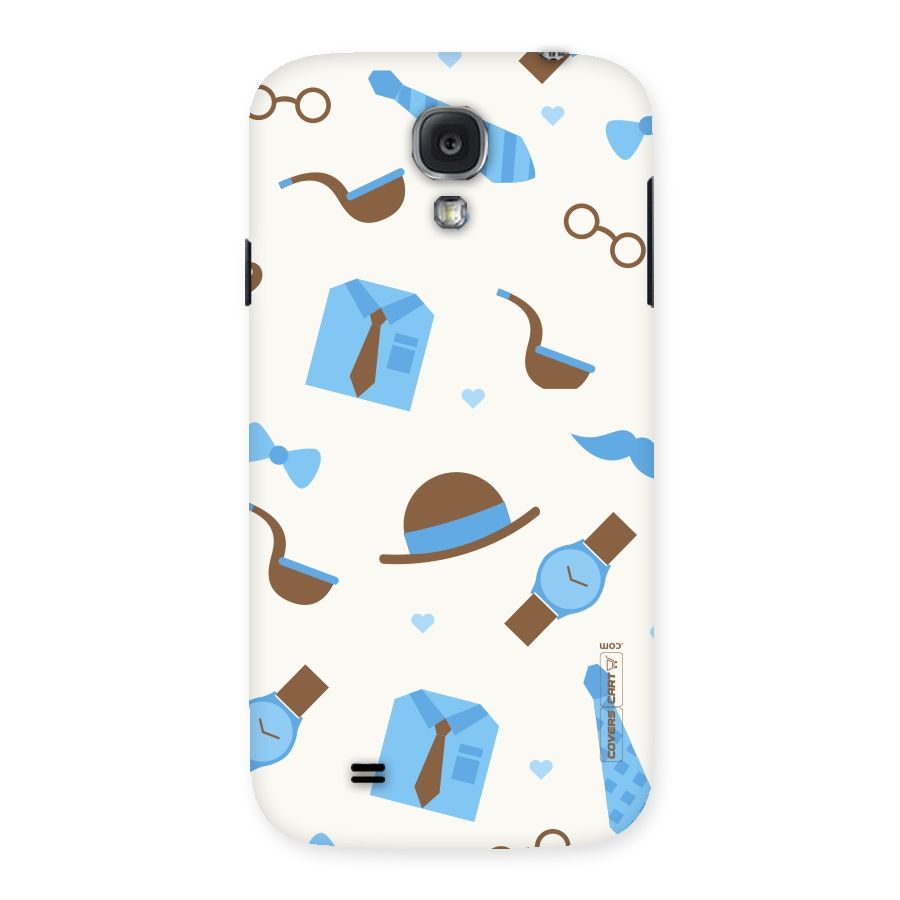 Pipe Hat Watch Pattern Back Case for Samsung Galaxy S4