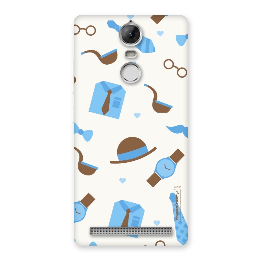 Pipe Hat Watch Pattern Back Case for Vibe K5 Note