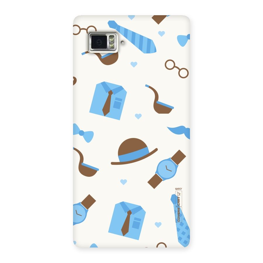 Pipe Hat Watch Pattern Back Case for Vibe Z2 Pro K920
