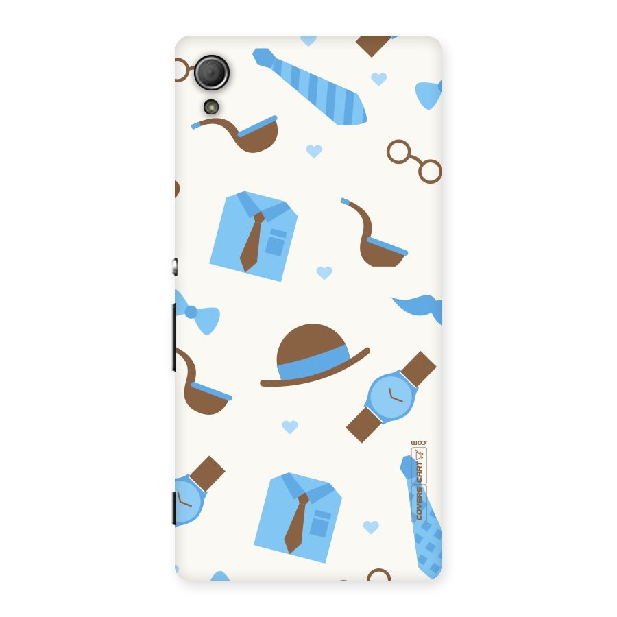 Pipe Hat Watch Pattern Back Case for Xperia Z4