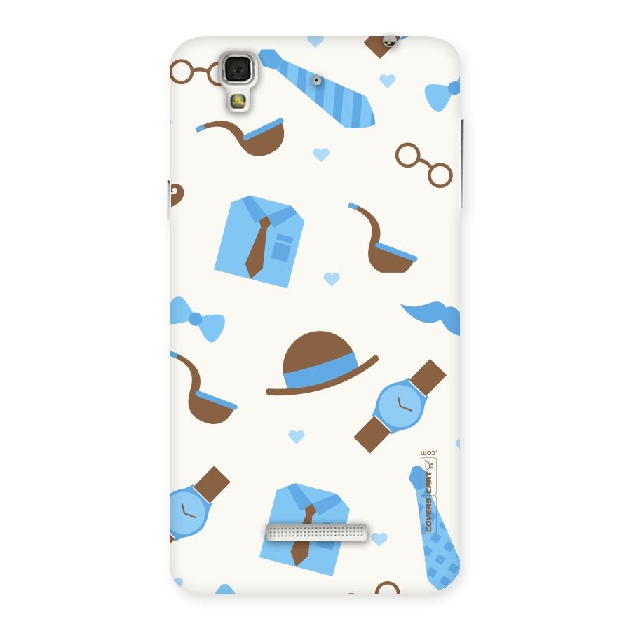 Pipe Hat Watch Pattern Back Case for YU Yureka Plus