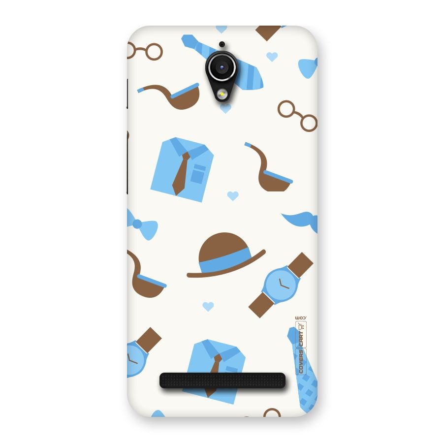 Pipe Hat Watch Pattern Back Case for Zenfone Go