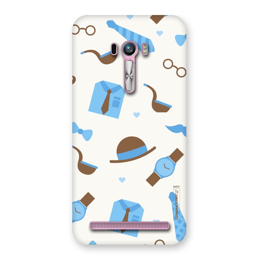 Pipe Hat Watch Pattern Back Case for Zenfone Selfie