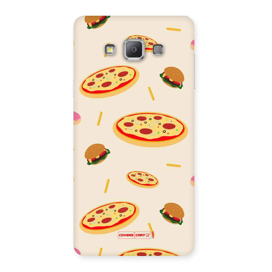 Pizza and Burger Love Back Case for Galaxy A7