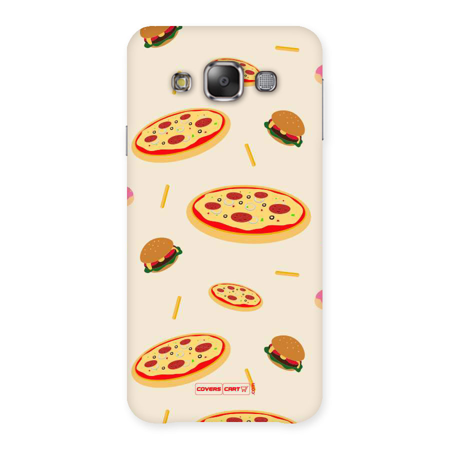 Pizza and Burger Love Back Case for Galaxy E7