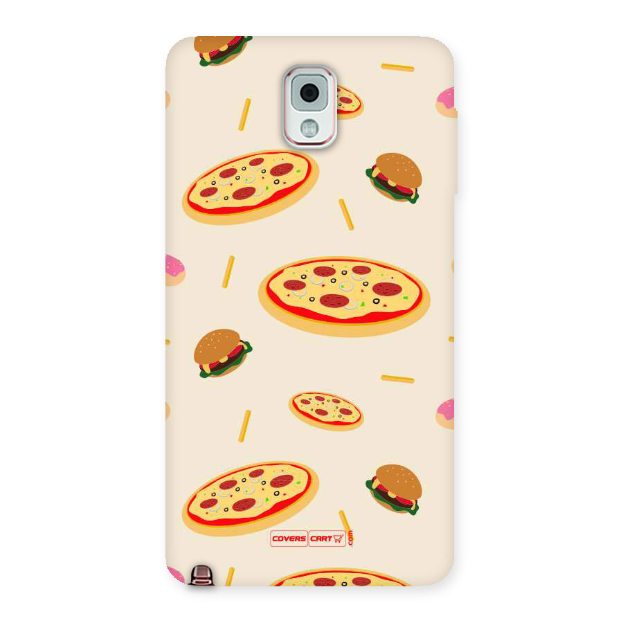 Pizza and Burger Love Back Case for Galaxy Note 3